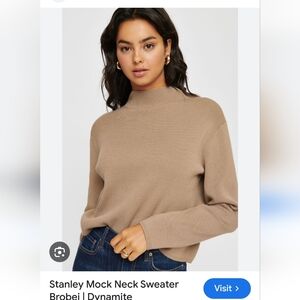 Dynamite mock neck sweater Stanley size small